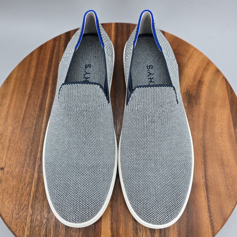 Rothy's Slip On Sneakers Women's 11 Blue Gray Knit Original Casual Comfort Shoes - Picture 5 of 8